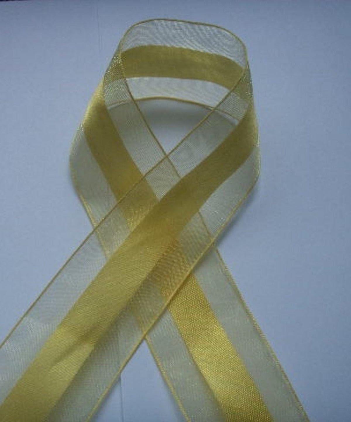 Party Favors Plus Yellow Organza and Satin Ribbon 1.5in 25 Yards