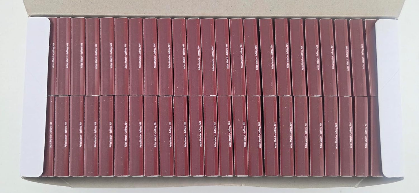 Atlas Match Medium Brown Wooden Box Matches White Tip 50 Pack