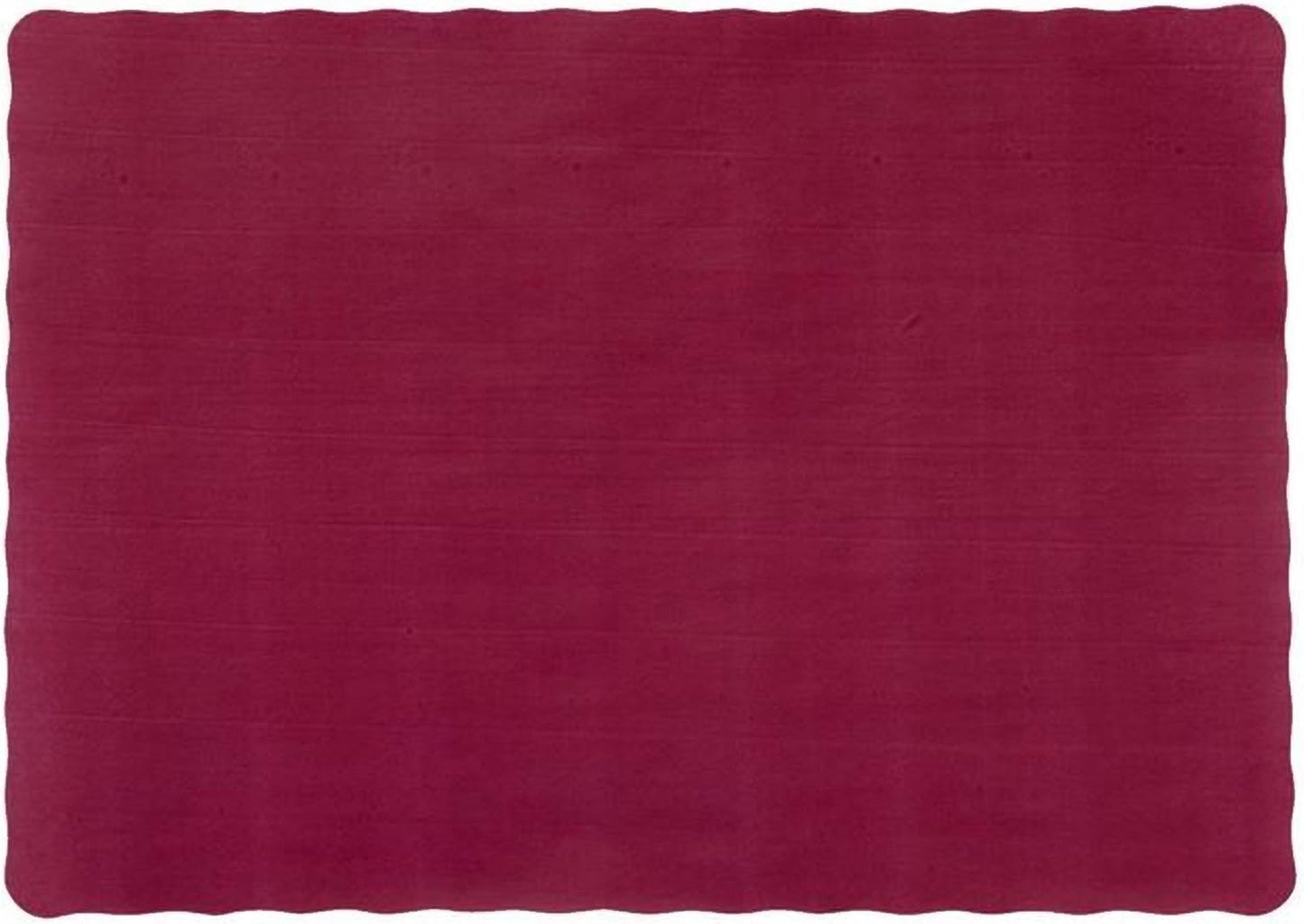 Party Favors Plus Burgundy Paper Placemats Scalloped Edge 10x14 Inch 50 Count