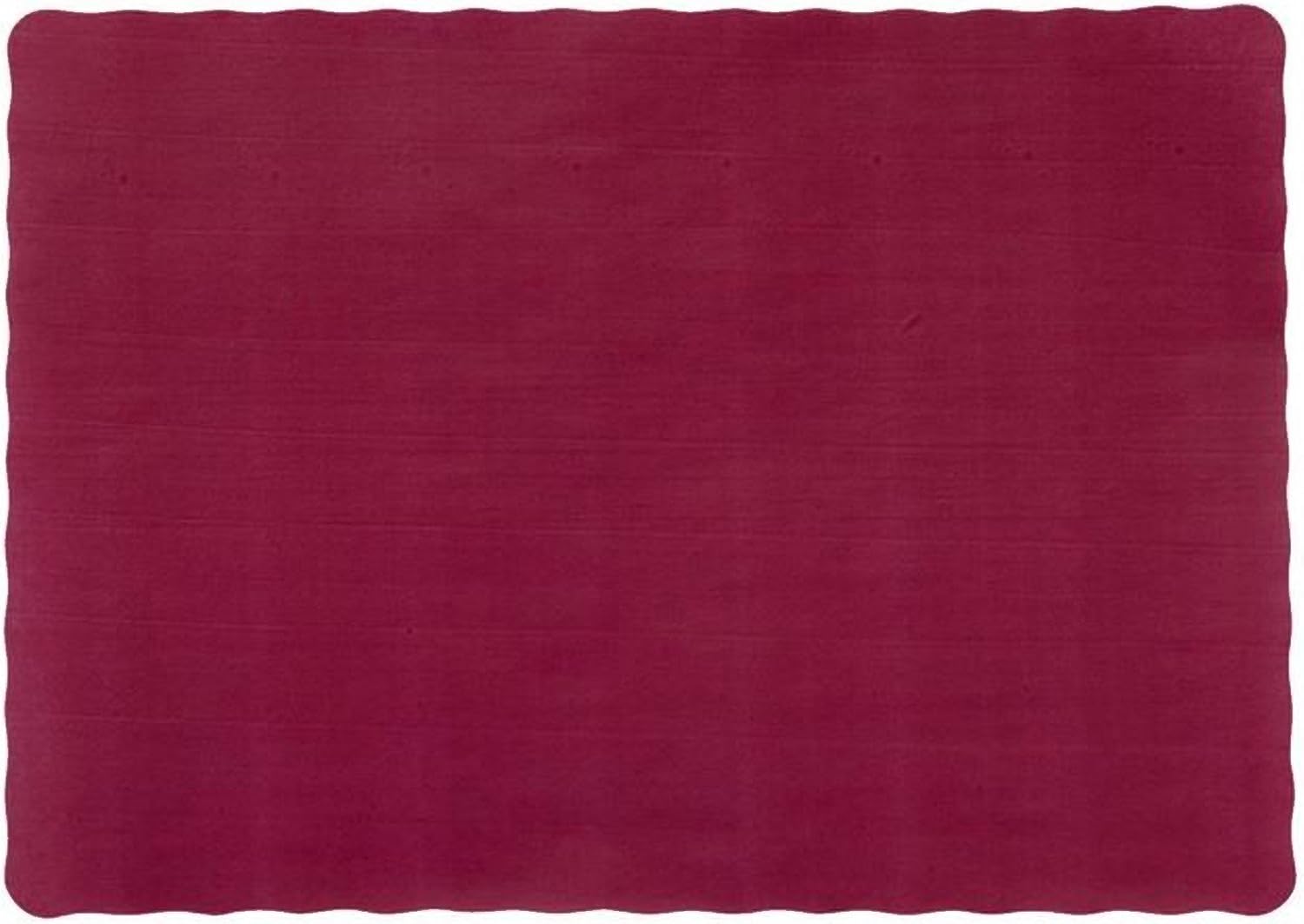Party Favors Plus Burgundy Paper Placemats Scalloped Edge 10x14 Inch 50 Count