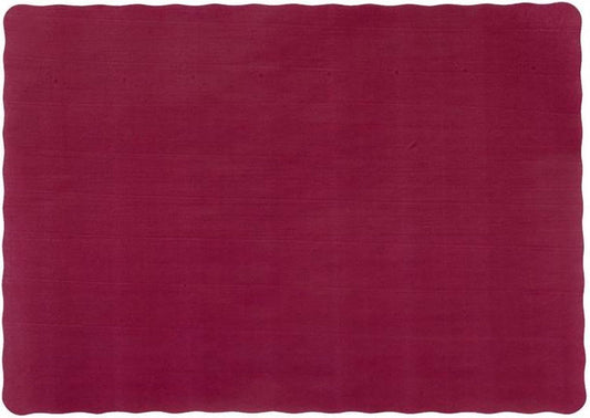 Party Favors Plus Burgundy Paper Placemats 10 X 14 Inch Dinner Size 25 Count