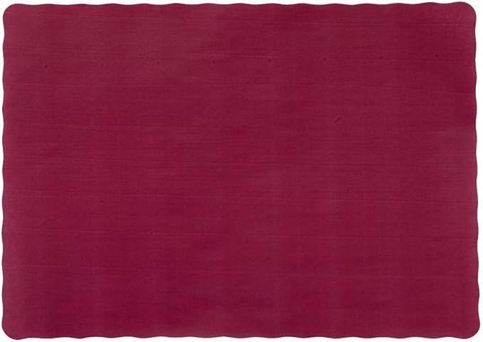 Party Favors Plus Burgundy Paper Placemats 10 X 14 Inch Dinner Size 25 Count