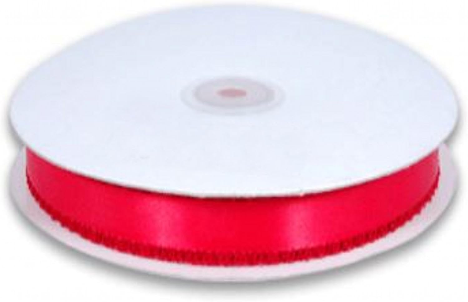 Party Favors Plus Red Double Face Satin Picot Ribbon 50 Yards