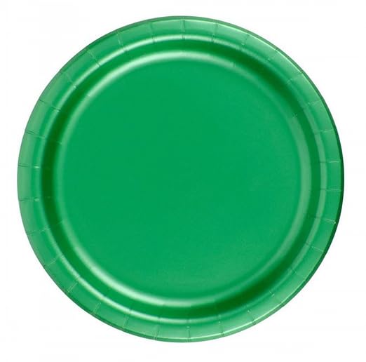 Party Favors Plus Green Paper Plates 72 Count