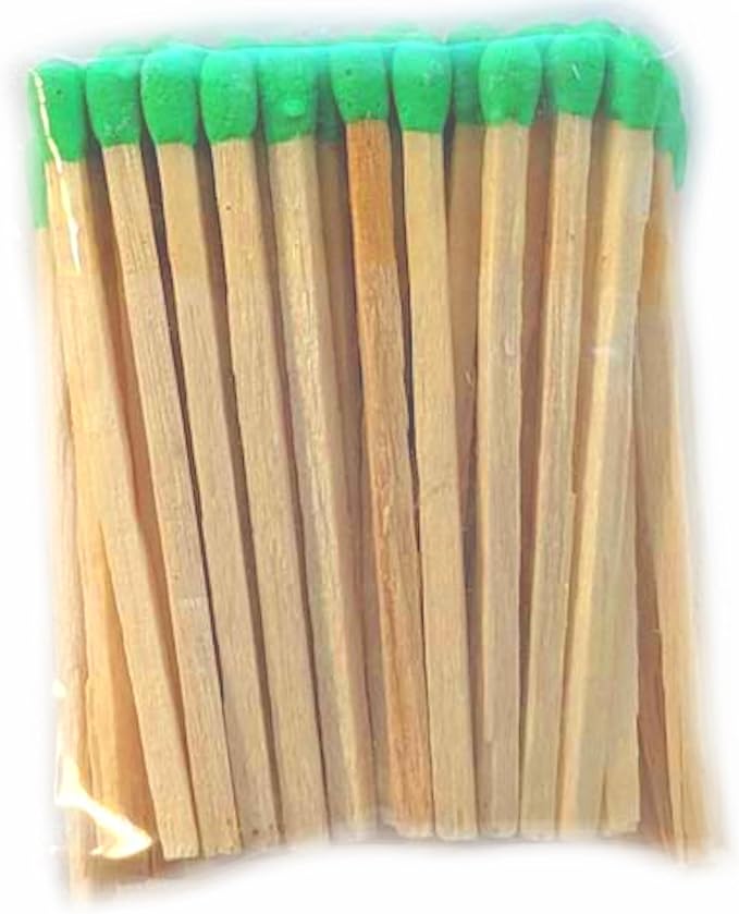 Party Favors Plus Green Wooden Safety Matches 250 Count