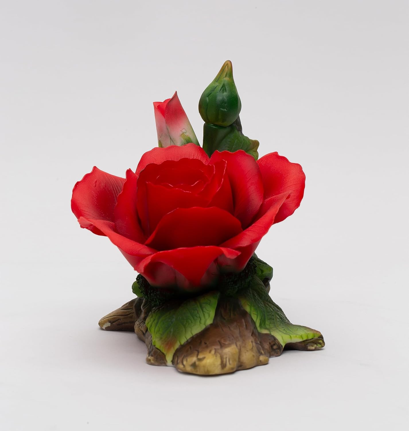 Cosmos Gifts Fine Porcelain Red Rose Flower Figurine 5-3/4" L 5088FIGURINE