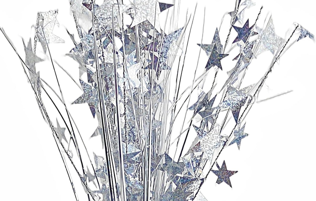 Silver Mosaic Stars Centerpiece 2pcs