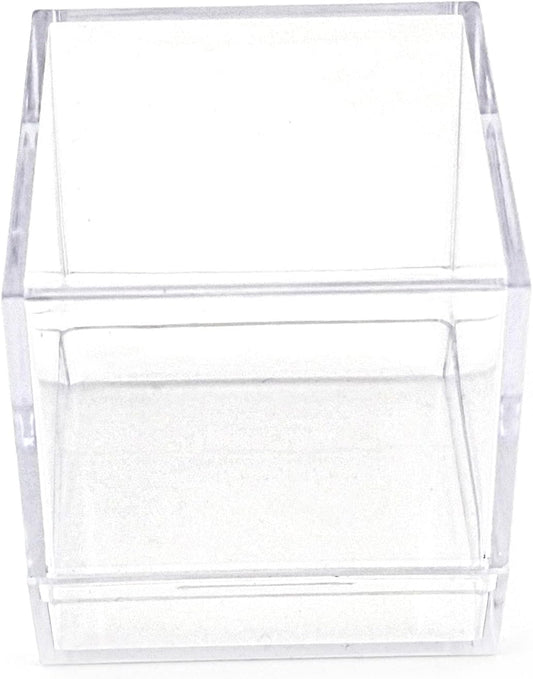 Party Favors Plus Clear Plastic Square Fillable Ornament Box 12 Count