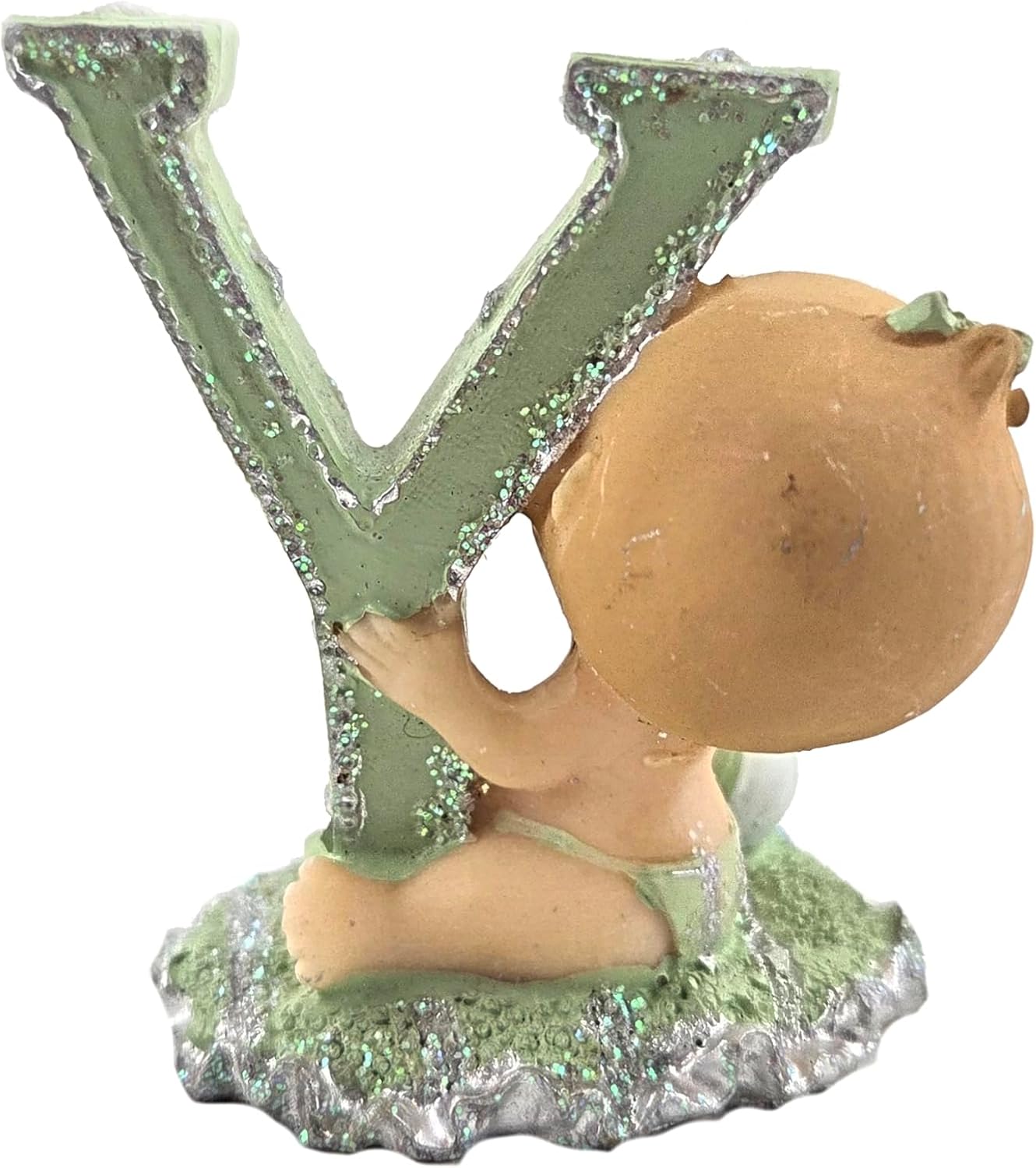 Party Favors Plus Polyresin Baby Letter Figurines Multicolor 2.5 Inch 4 Count