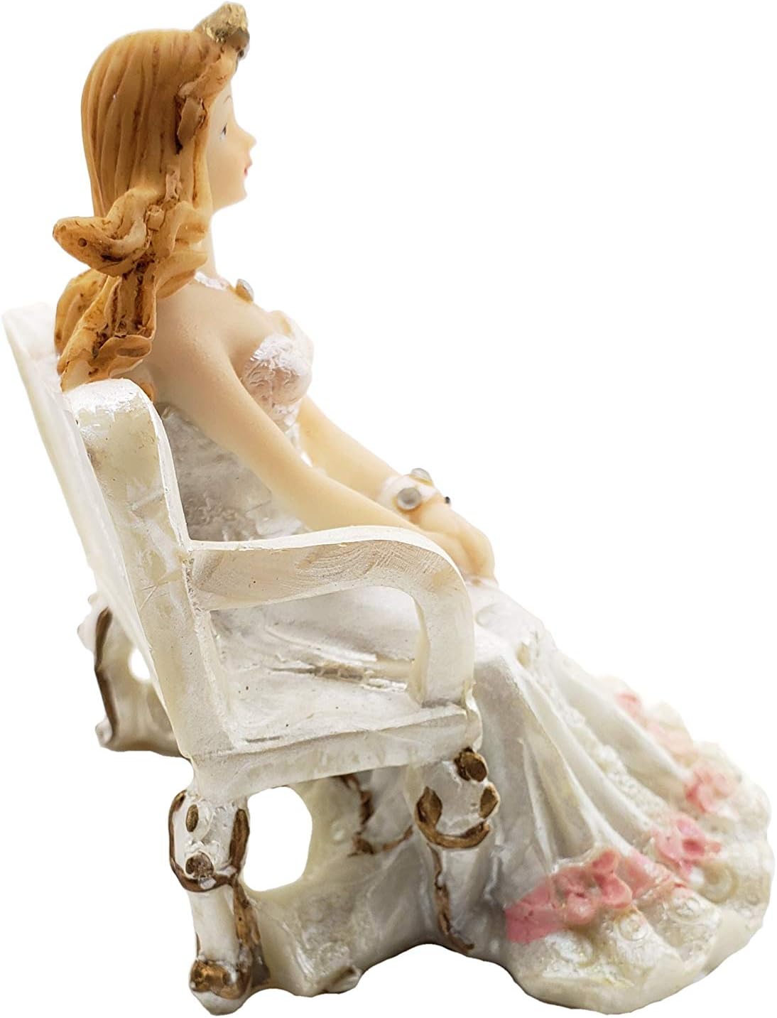 Sweet 16 Sitting Girl in a Chair Favor Poly Resin 3.75"
