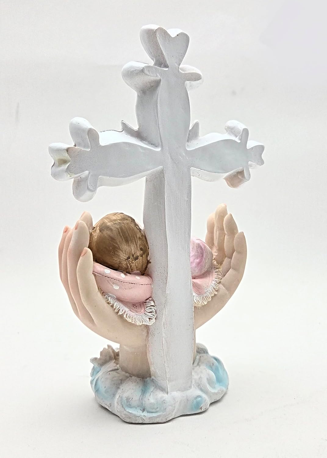 Party Favors Plus Polyresin Baby Girl Figurine Pink 8.5 Inch