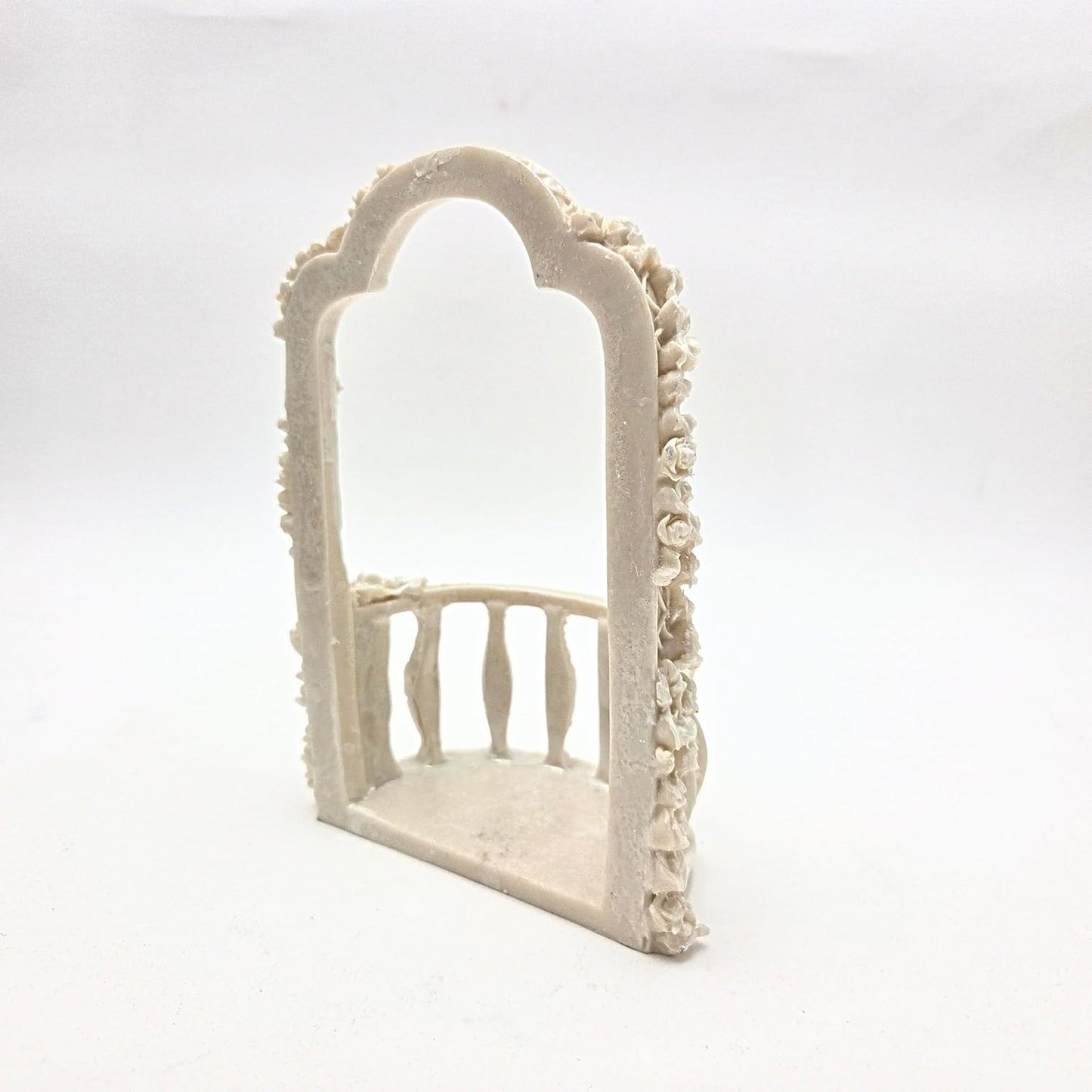 Party Favors Plus Ivory Polyresin Wedding Gazebo Balcony Figurine 6.5 Inch