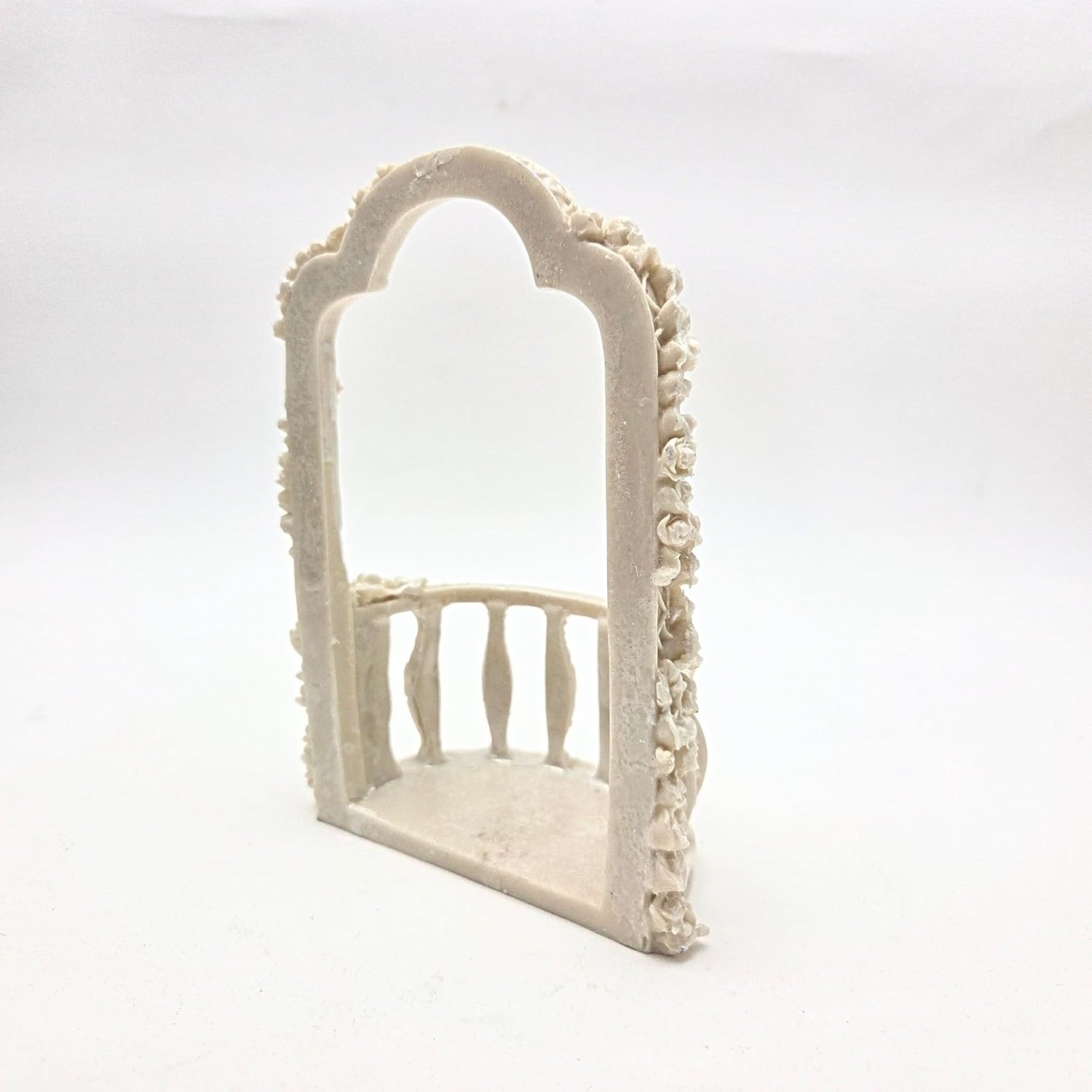 Party Favors Plus Ivory Polyresin Wedding Gazebo Balcony Figurine 6.5 Inch