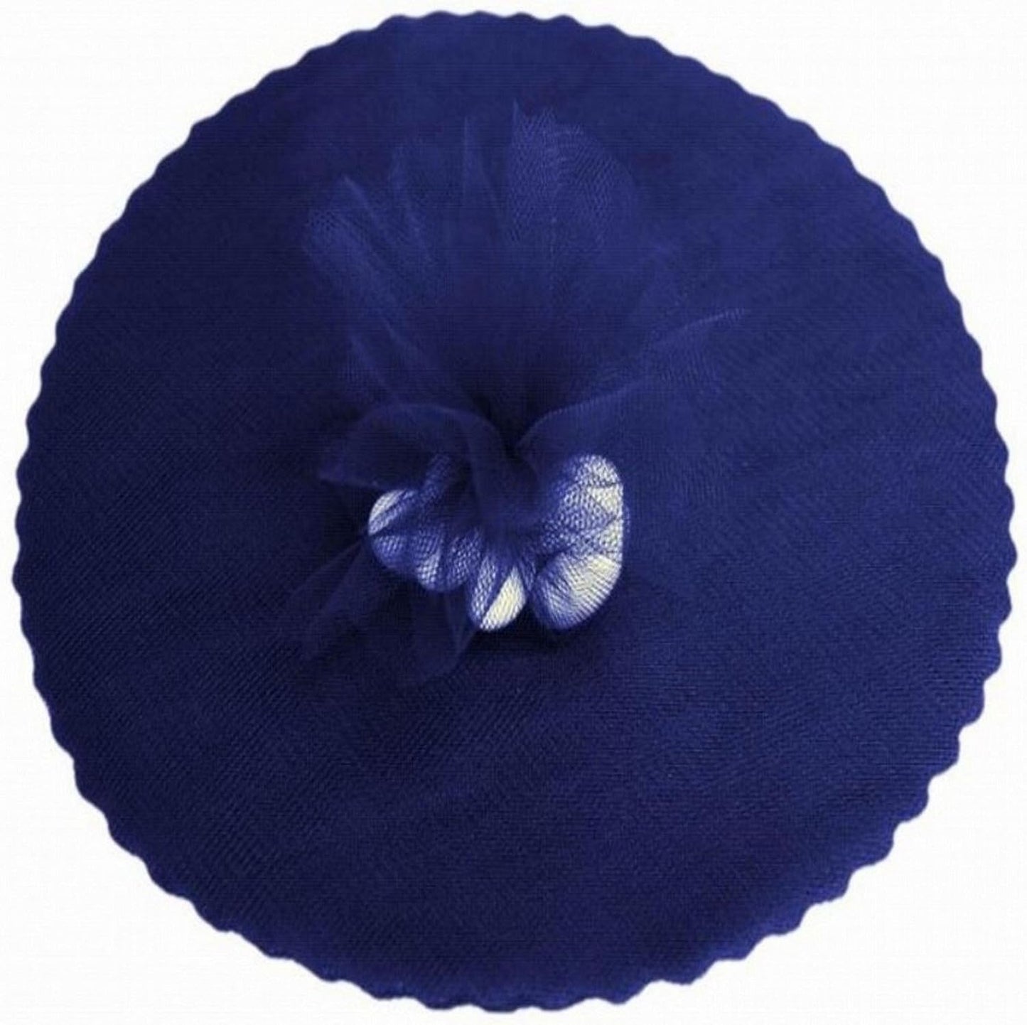 Party Favors Plus Navy Blue Scalloped Tulle Circles 9 Inches 100 Count