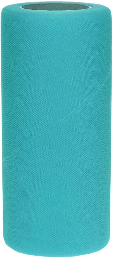 Party Favors Plus Aqua Tulle Fabric Roll 6in X 50yd