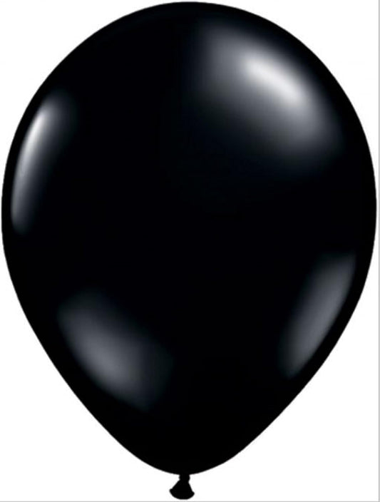 Party Favors Plus Latex Balloons Solid Black 12 Inch 24 Count