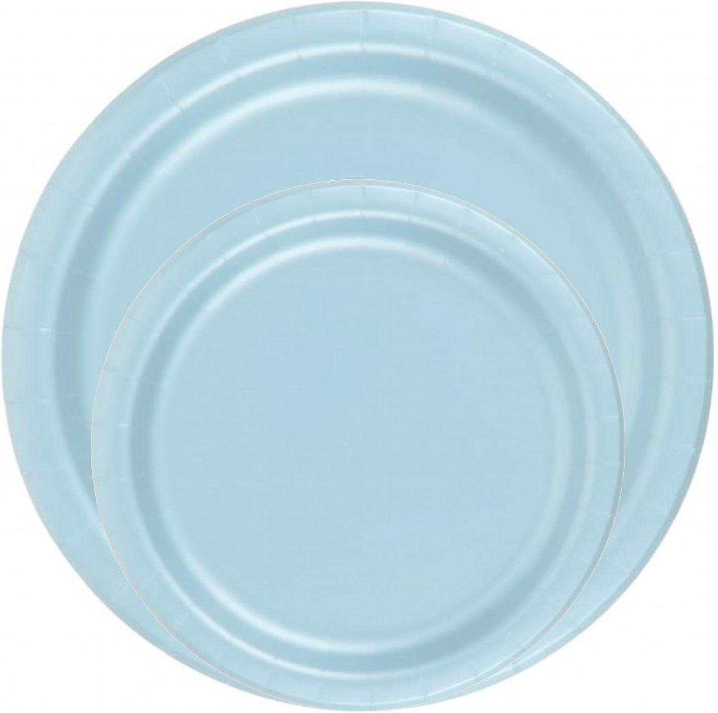 Party Favors Plus Light Blue Paper Plates 48 Count