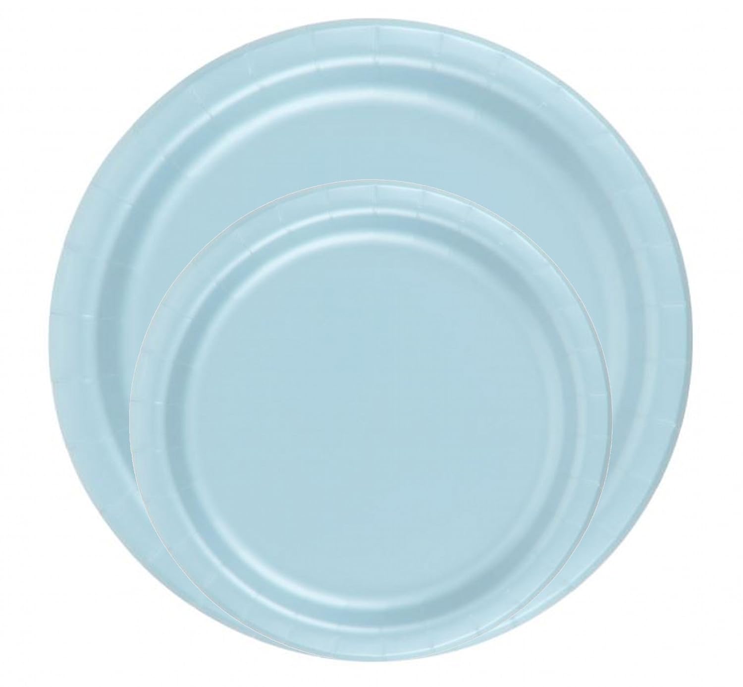 Party Favors Plus Paper Plates Light Blue 24 Count