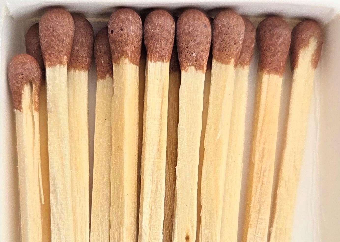 Party Favors Plus Plain Brown Cover Wooden Matches Box 50 Count