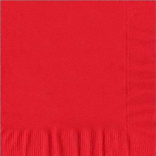 Party Favors Plus Luncheon Napkins Red 600 Count