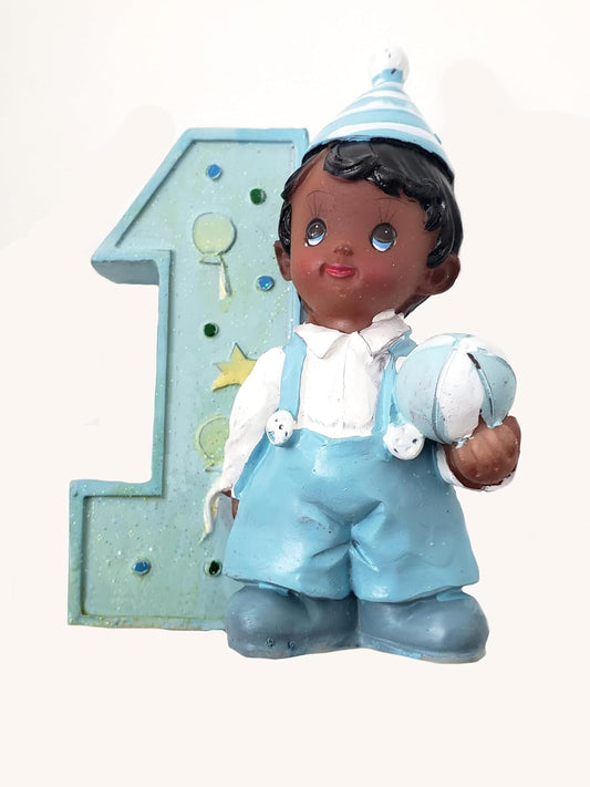Party Favors Plus Blue 1st Birthday Boy Cake Topper Figurine 2 Count