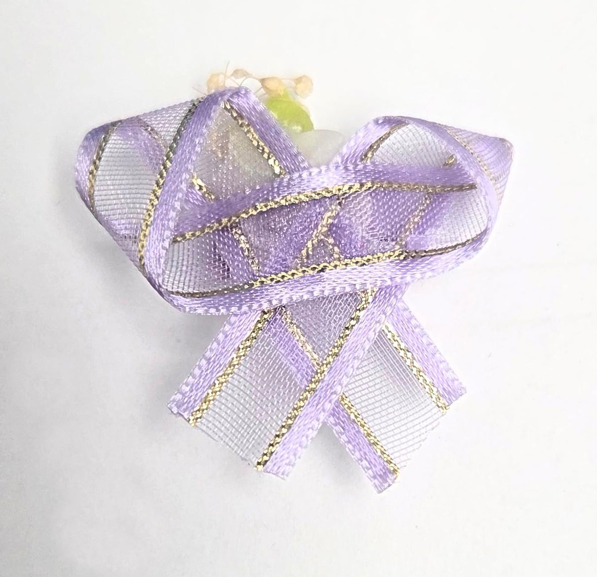 Lavender Rose Calla Lily Mini Bow Embellishments, 39 Pieces