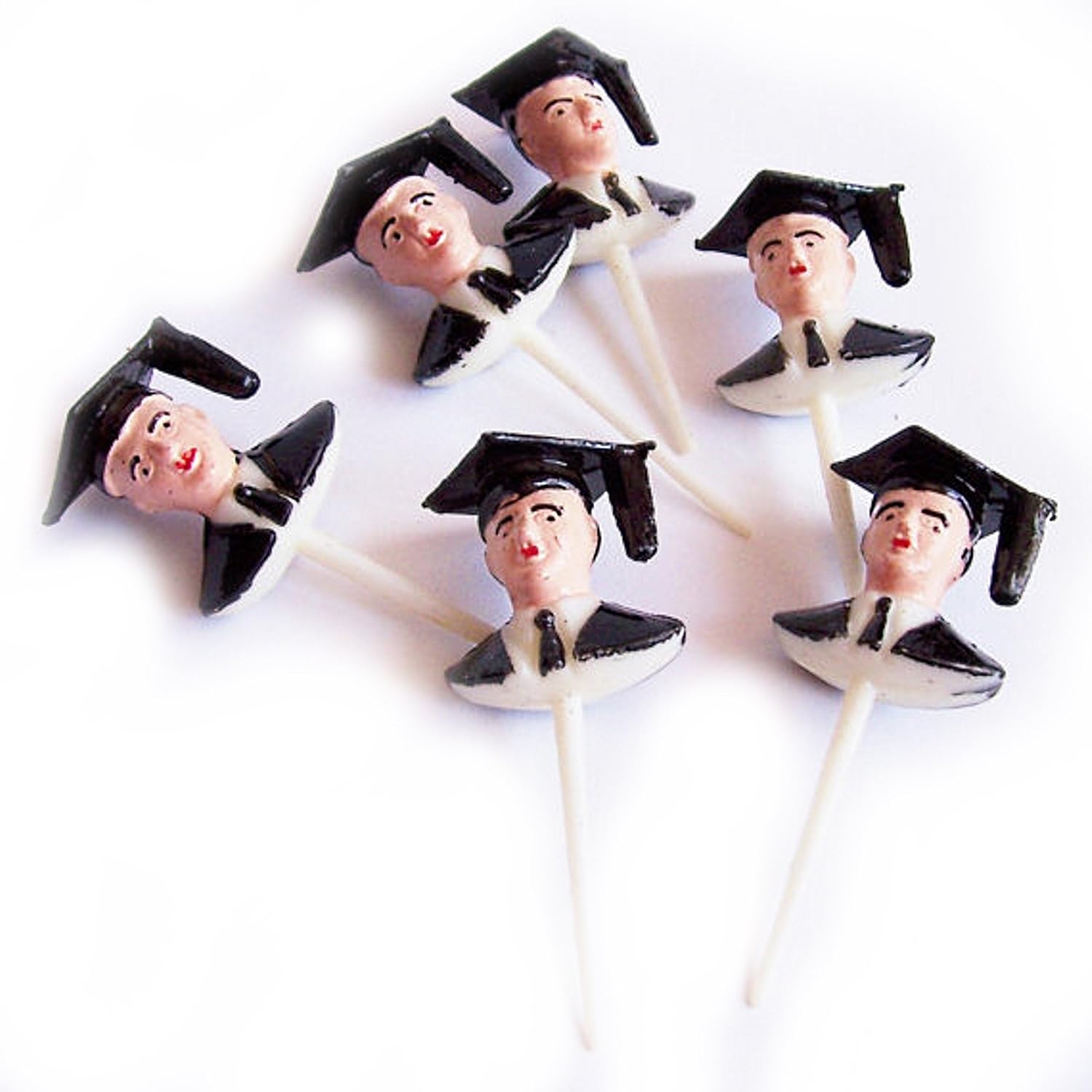 Party Favors Plus White Graduation Picks 12 Count