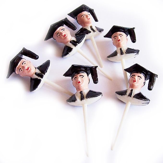 Party Favors Plus White Graduation Picks 12 Count