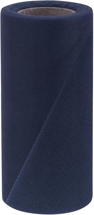 Party Favors Plus Navy Blue Tulle Fabric Roll 6in X 50yd