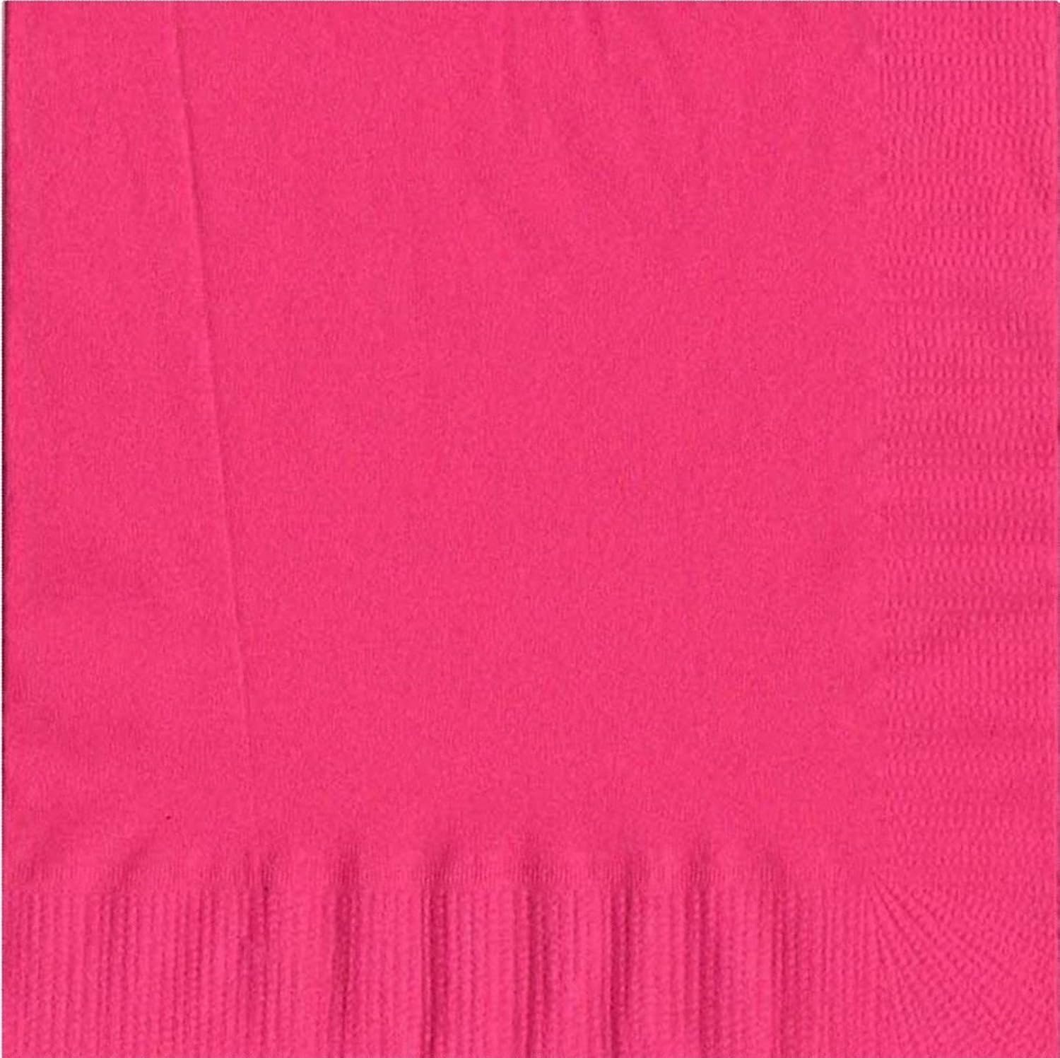 Party Favors Plus Luncheon Napkins Hot Pink 600 Count
