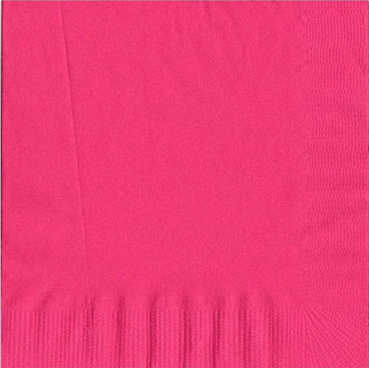 Party Favors Plus Luncheon Napkins Hot Pink 600 Count