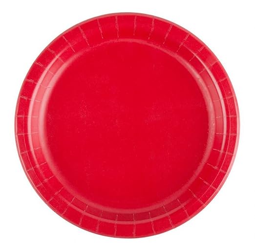 Party Favors Plus Paper Plates Red 24 Count