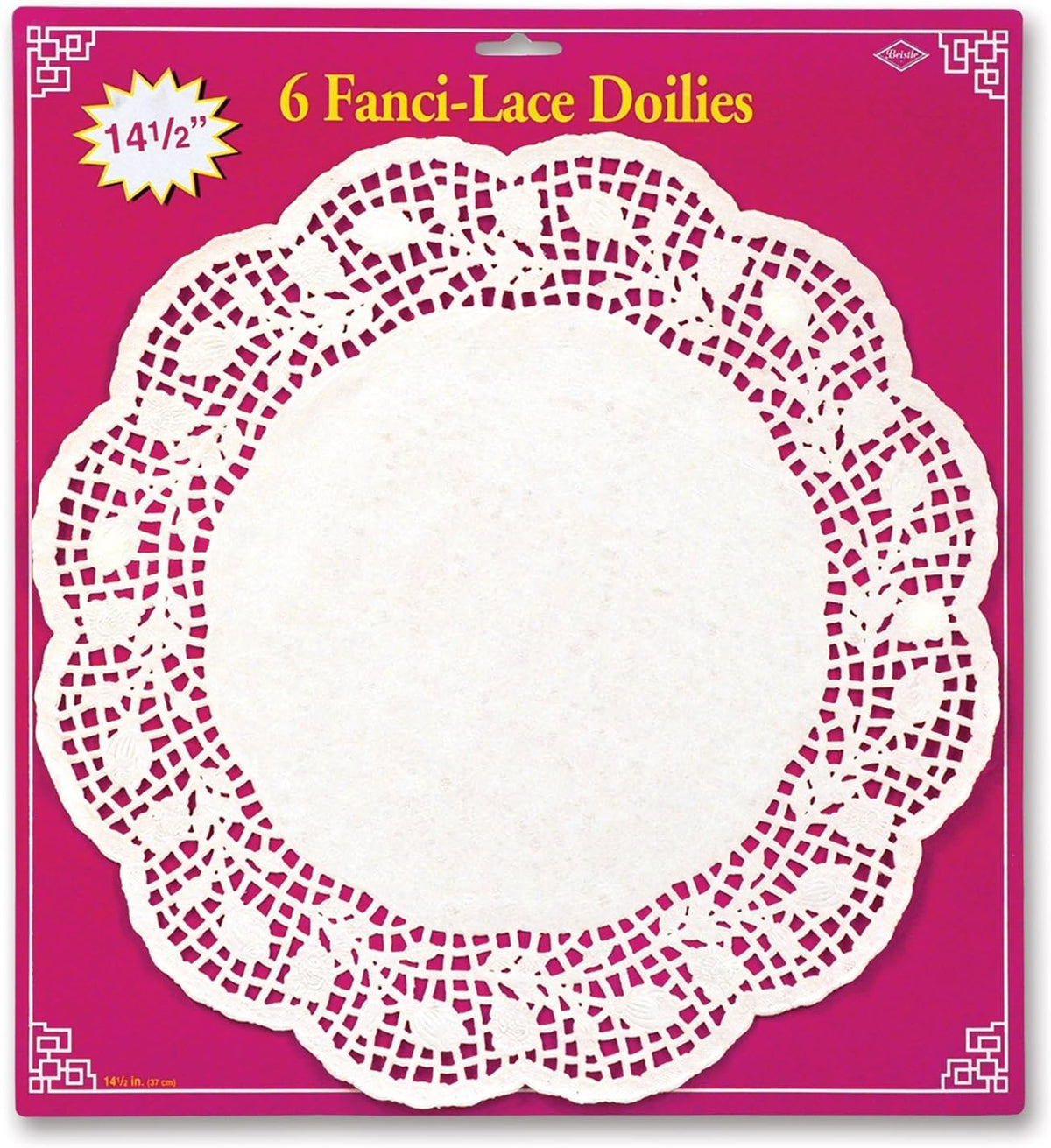 Beistle Fanci-Lace White Bond Paper Place Mats 10" x 14.5" 10 Count