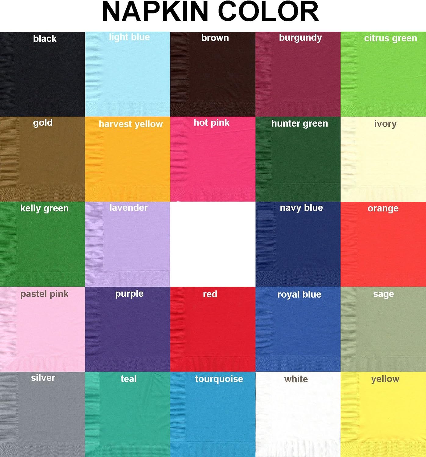 Party Favors Plus Black Beverage Cocktail Napkins 200 Count