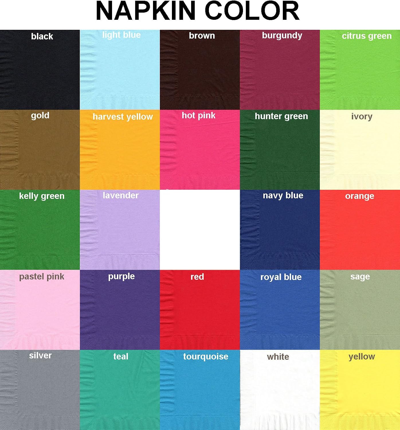 Party Favors Plus Yellow Paper Napkins 200 Count