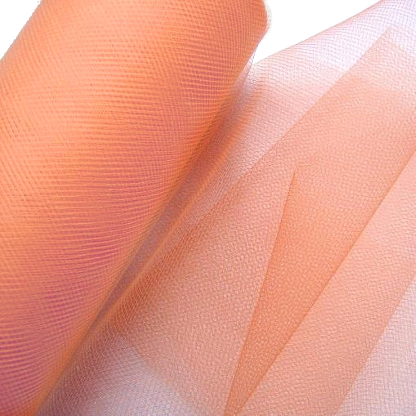 Party Favors Plus Peach Sheer Tulle Decorating Material 54in 100ft