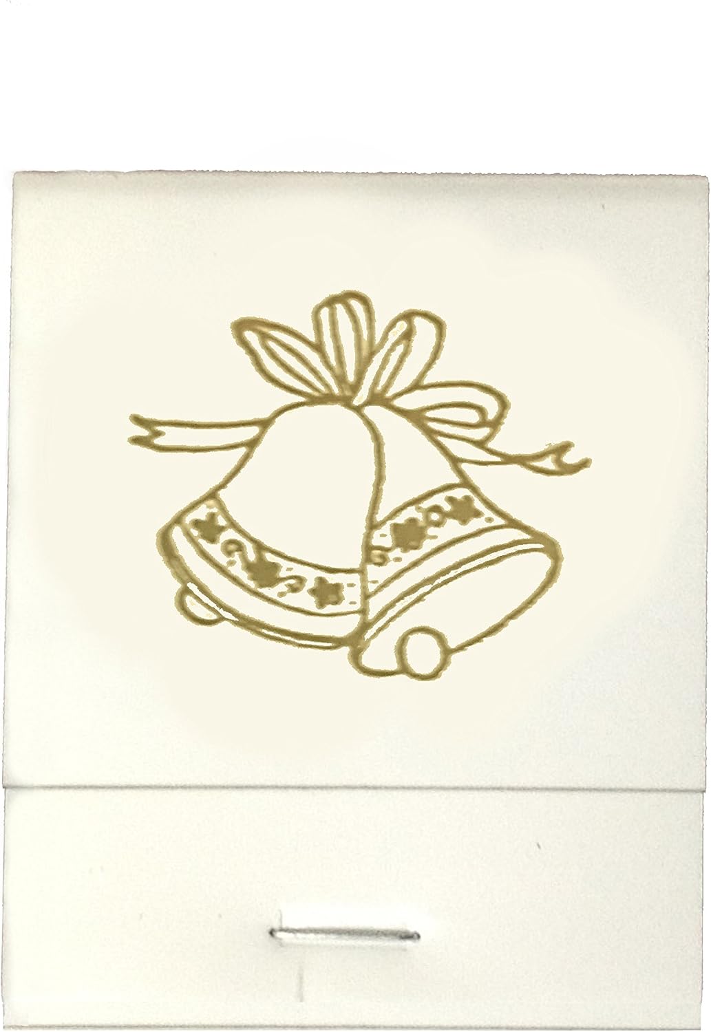 Party Favors Plus White Imprinted Bells Matchbooks 50 Count