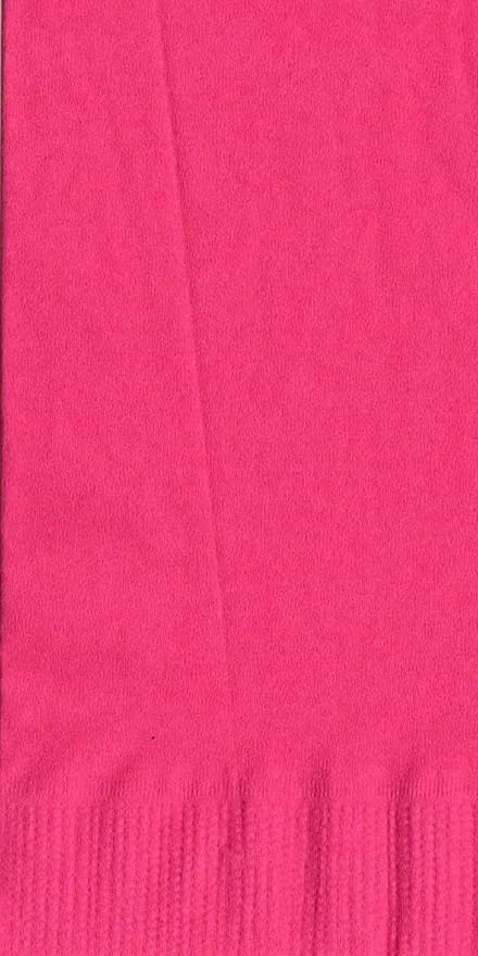 Party Favors Plus Paper Napkins Hot Pink 50 Count