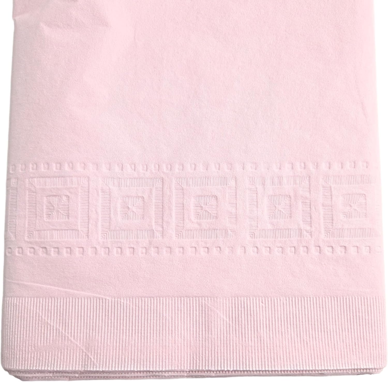 Party Favors Plus Pink Disposable Tablecloth 2-Ply Tissue Plastic Lining 54x108 Inch Pack of 2