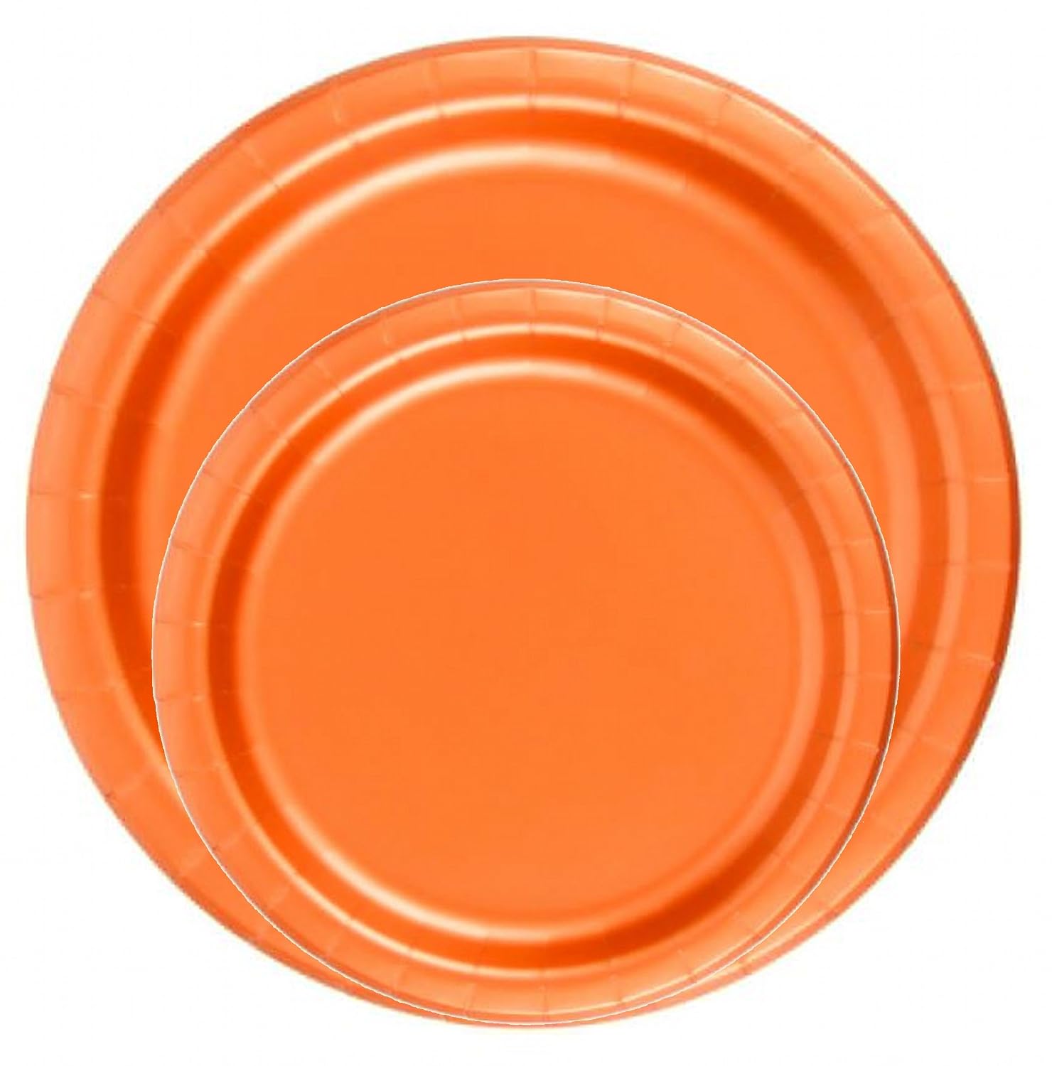 Party Favors Plus Orange Paper Dinner Plates 9 Inch 24 Count