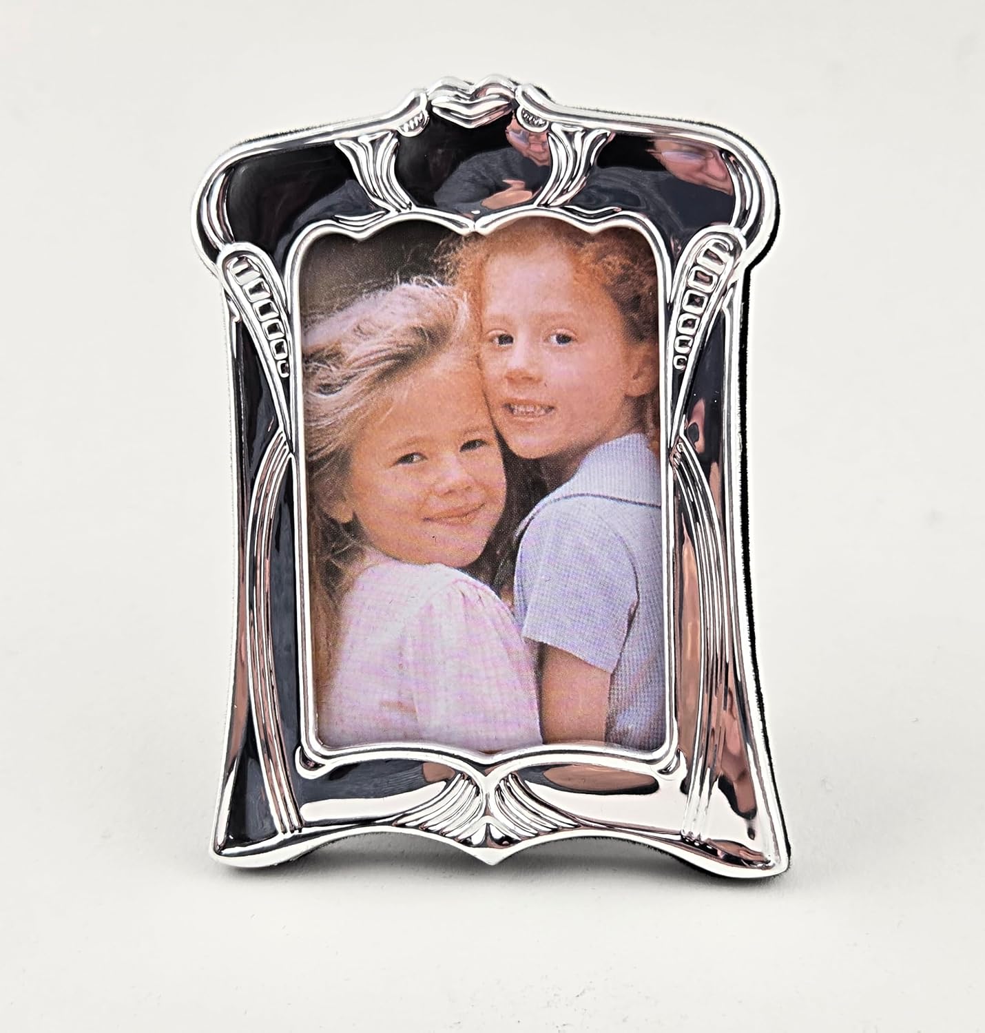 Party Favors Plus Ornate Silver-Tone Picture Frame Tabletop Display 2x3 Inch Set of 5