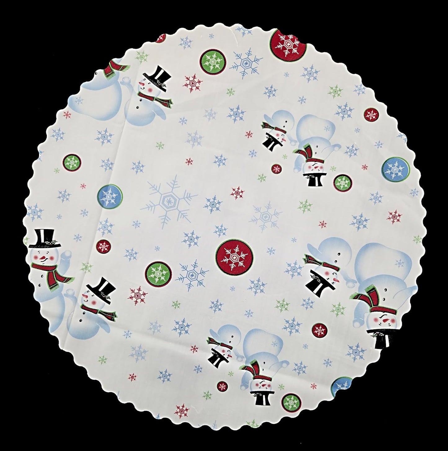 Party Favors Plus White Blue Plastic Winter Placemat 14x10 Inch Set of 24