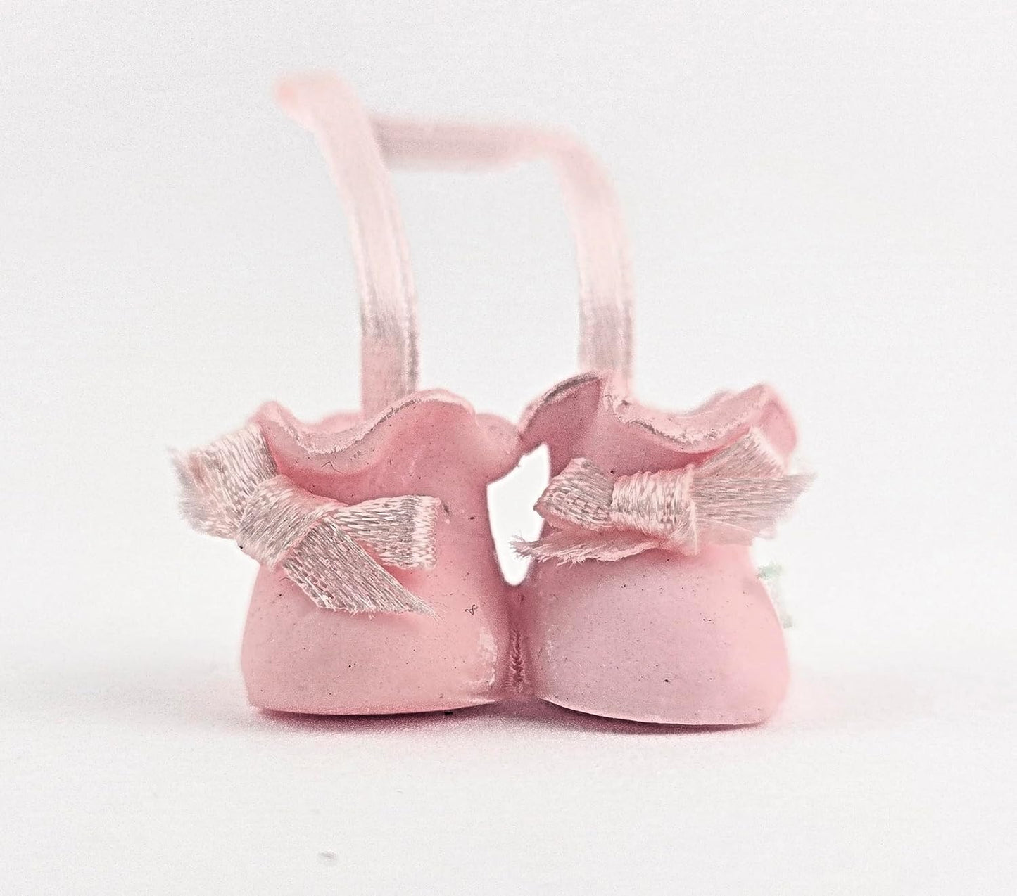 Party Favors Plus Cold Porcelain Baby Bootie Capias Figurines Pink 12 Count