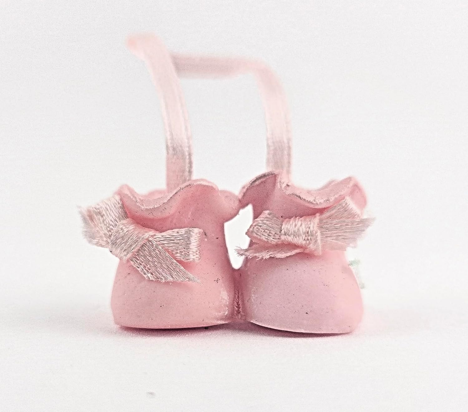 Party Favors Plus Cold Porcelain Baby Bootie Capias Figurines Pink 12 Count