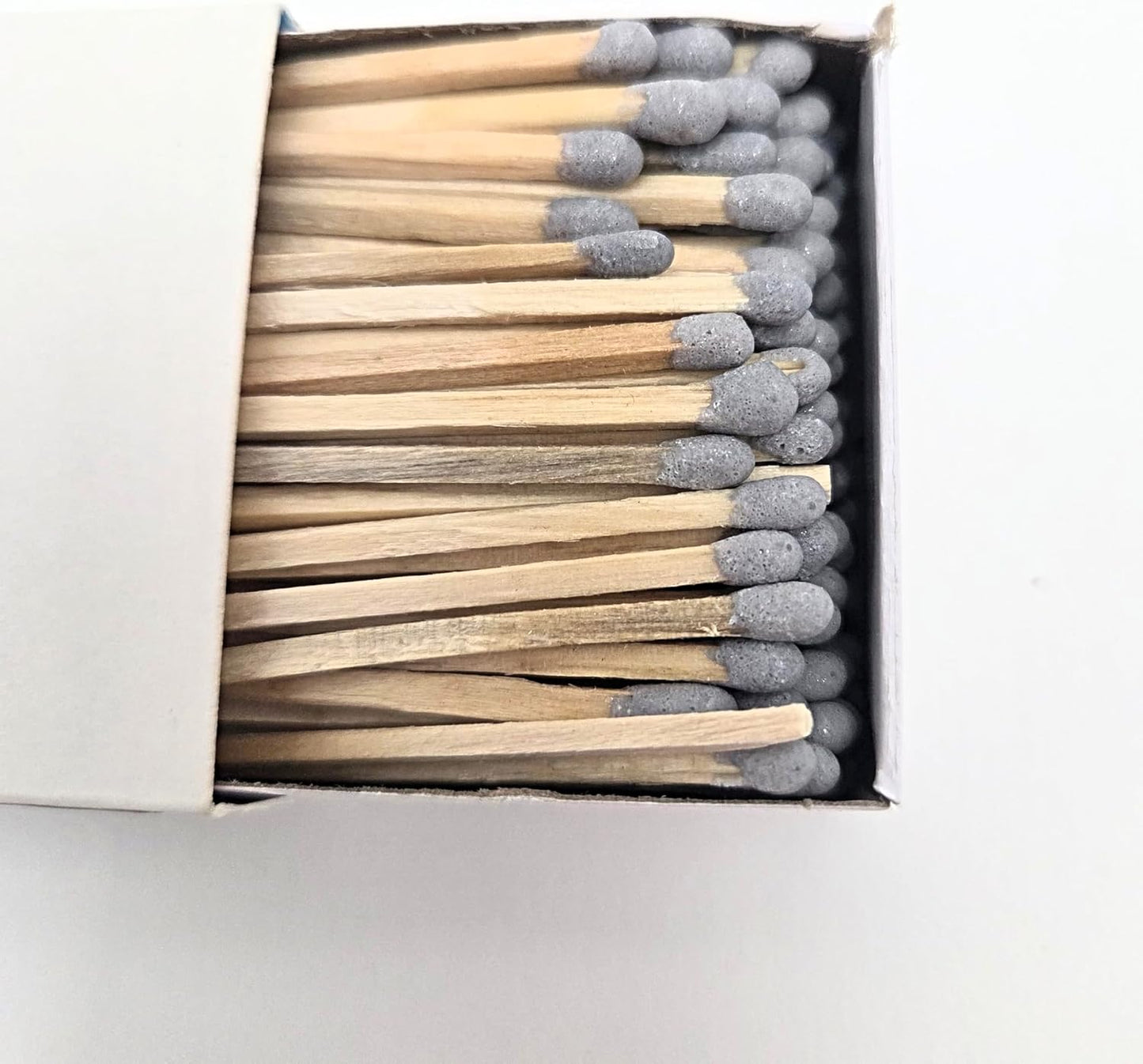 Party Favors Plus Wooden Matches White Box Gray Tips 125 Count 4 Pack