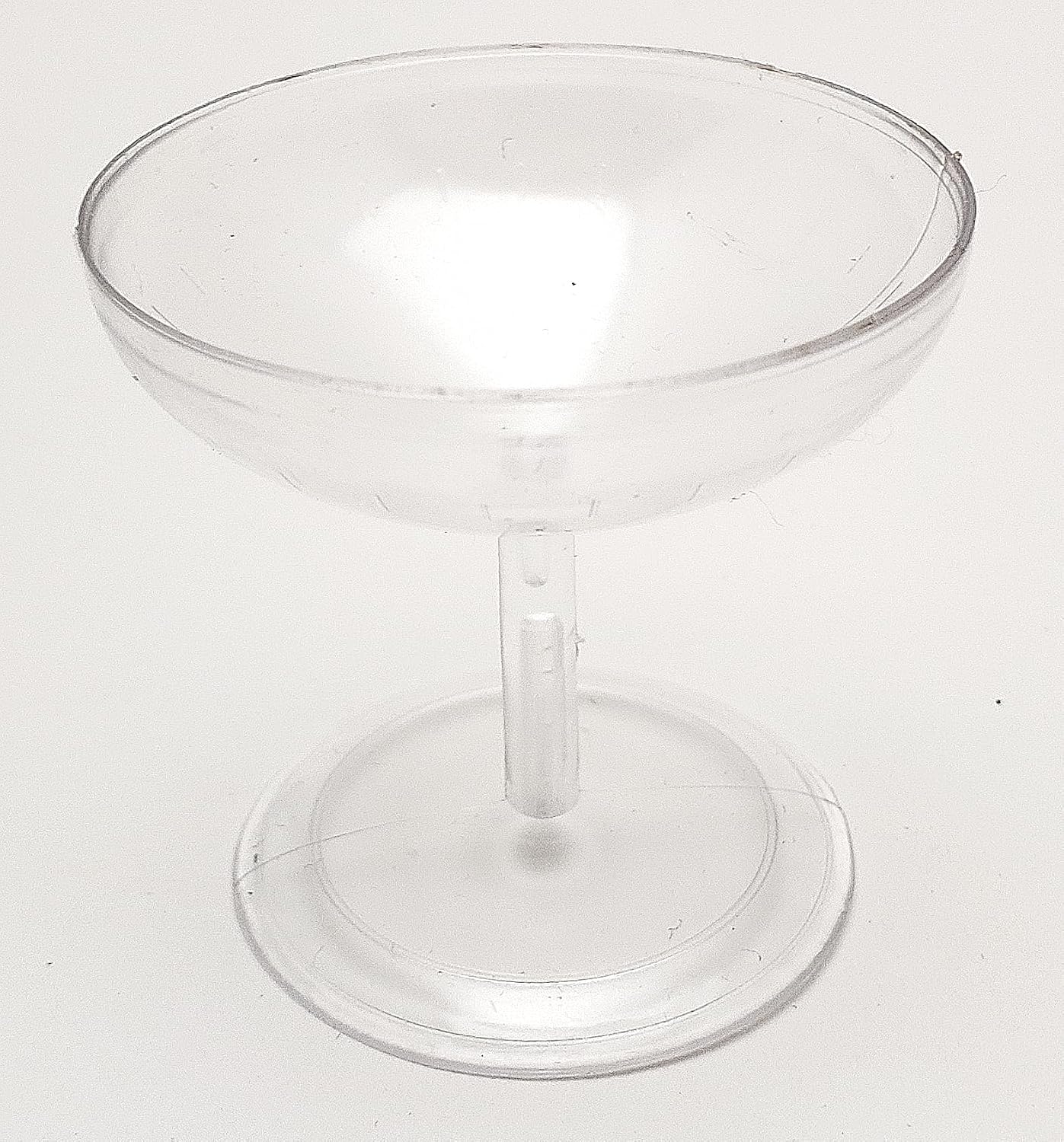 Party Favors Plus Clear Plastic Mini Champagne Glasses 2 Inch 12 Count