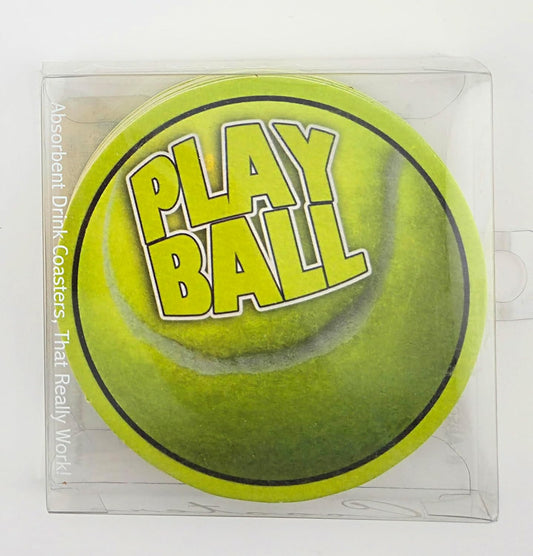 Party Favors Plus Multicolor Paper Coasters Play Ball Motif 8 Count