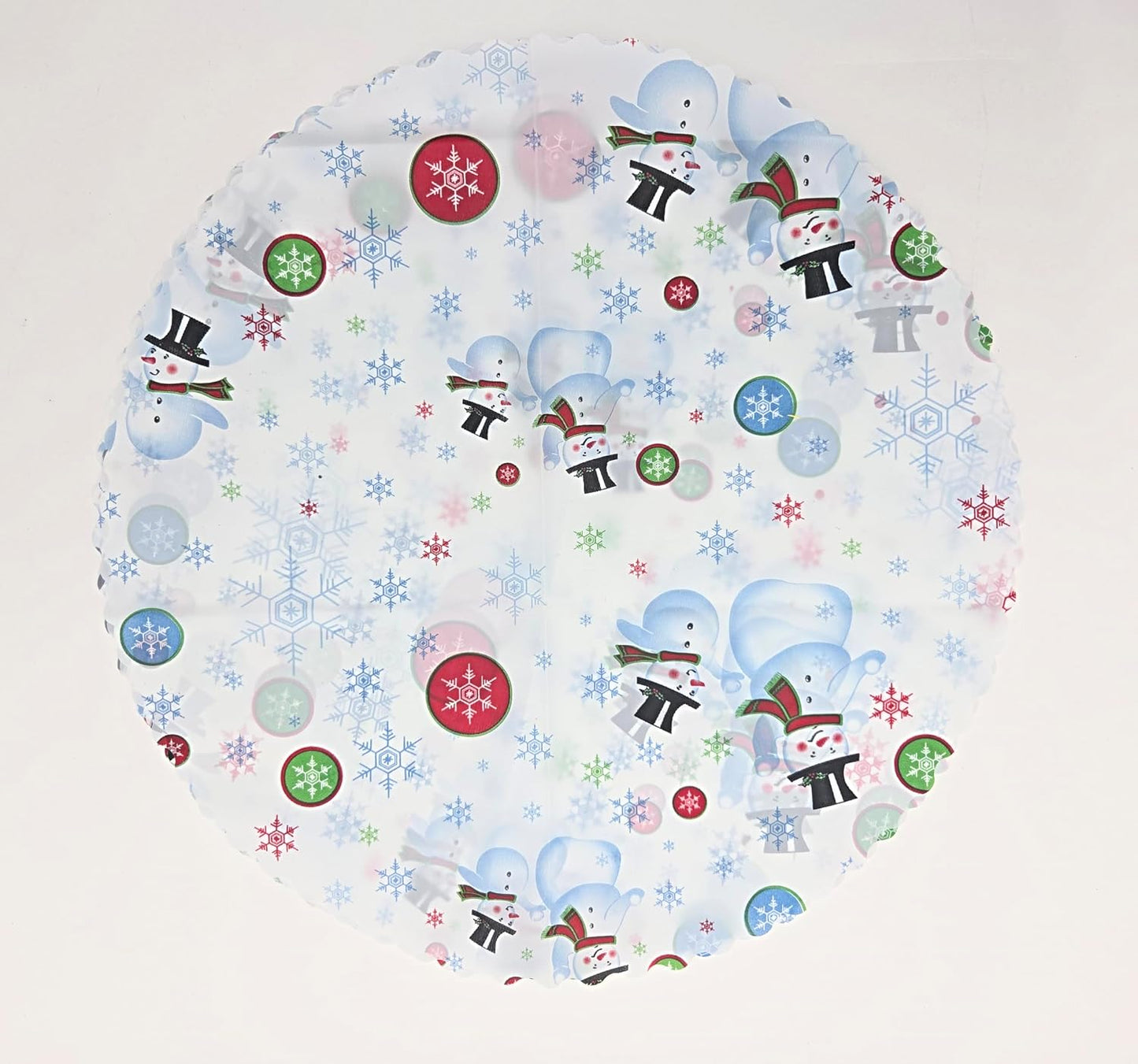 Party Favors Plus White Blue Plastic Winter Placemat 14x10 Inch Set of 24