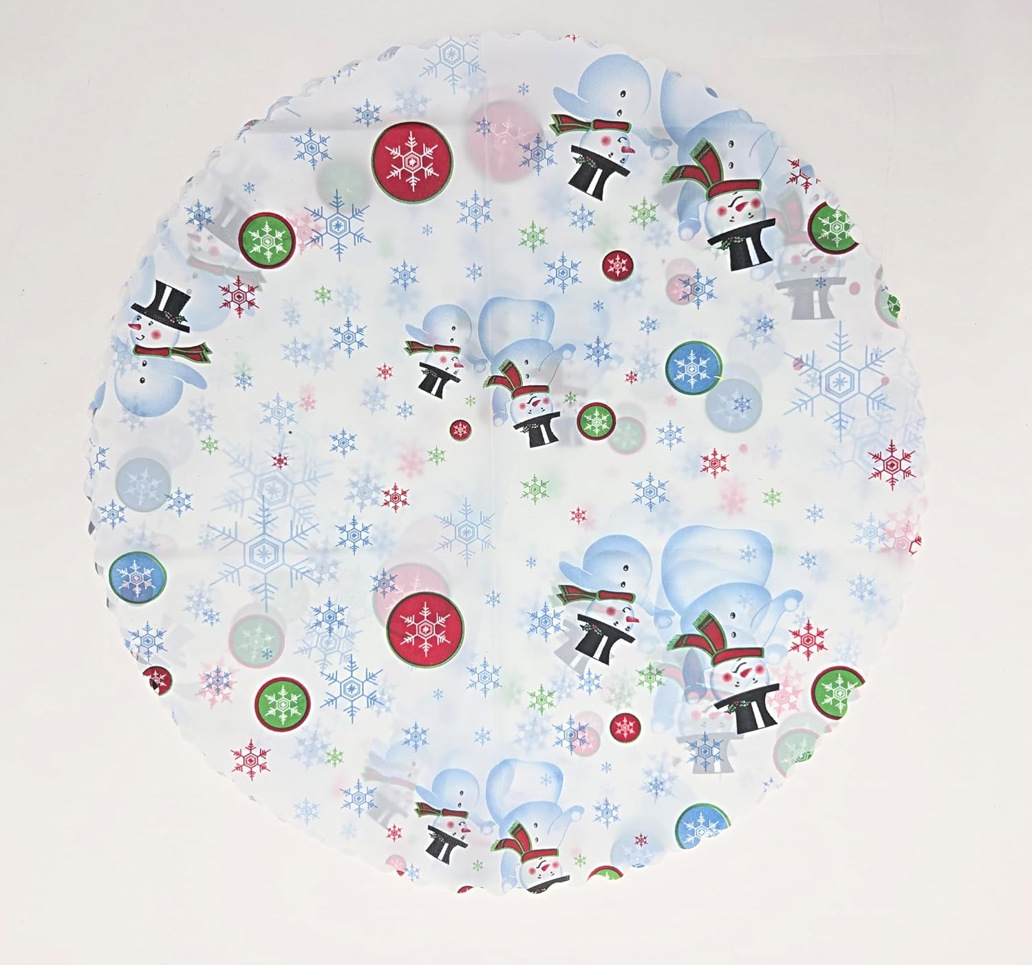 Party Favors Plus White Blue Plastic Winter Placemat 14x10 Inch Set of 24