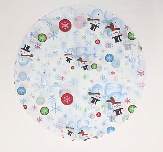 Party Favors Plus White Blue Plastic Winter Placemat 14x10 Inch Set of 24